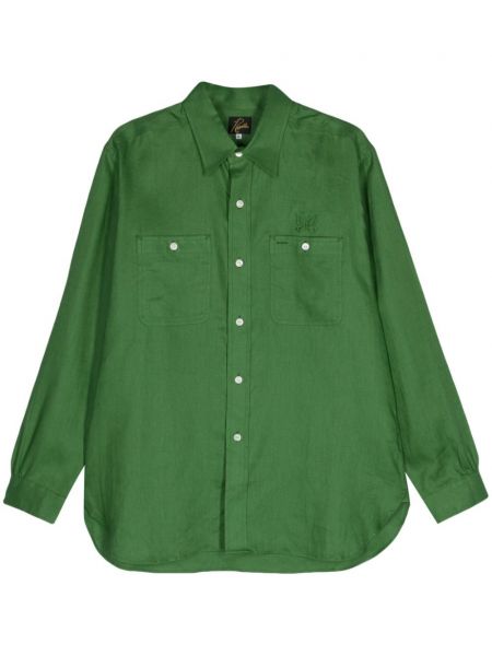 Chemise en lin Needles vert