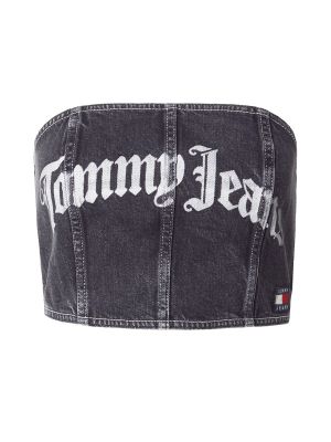 Marškinėliai slim fit Tommy Jeans juoda