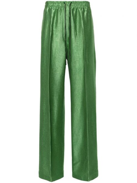 Samt hlače Christian Wijnants zelena