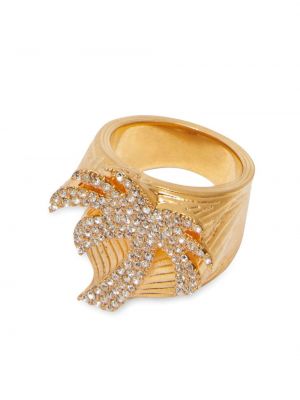 Křišťálový prsten Palm Angels zlatý