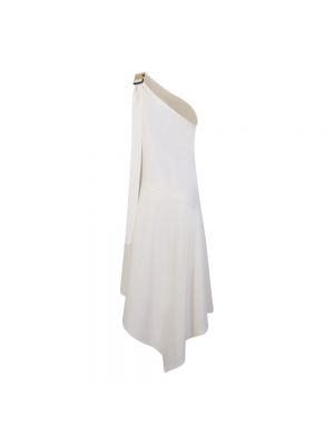Mini vestido con hebilla asimétrico Jw Anderson blanco