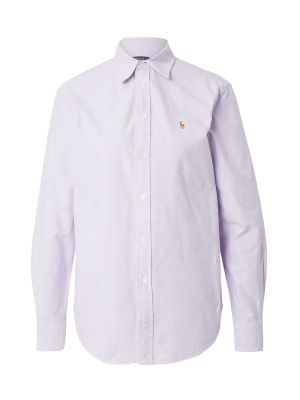 Relaxed блуза Polo Ralph Lauren виолетово