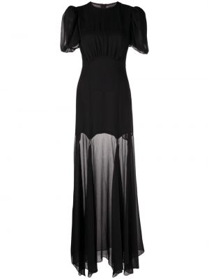 Šifonové večerné šaty De La Vali čierna
