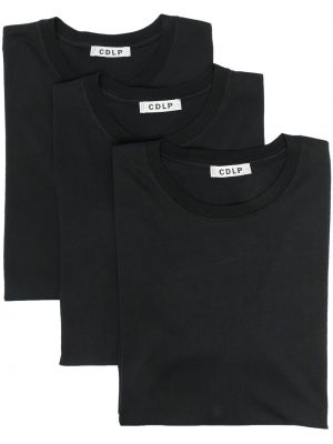 Βαμβακερό πουκάμισο Cdlp μαύρο
