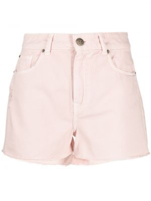 Jeansshorts med hög midja Twinset rosa