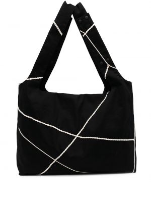 Τσάντα shopper Discord Yohji Yamamoto μαύρο