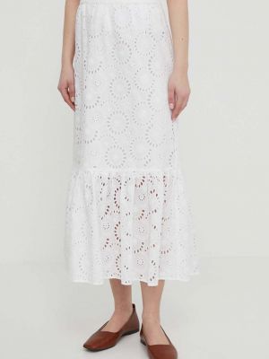 Pamučna maksi suknja Joop! bijela