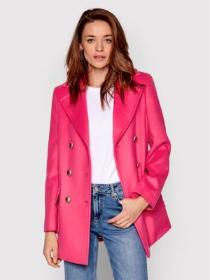 Μάλλινο παλτό χειμωνιάτικο Max&co ροζ