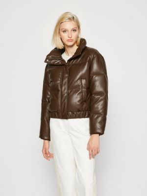 Куртка Abercrombie & Fitch ULTRA MINI PUFFER коричневый