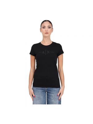 T-shirt Armani Exchange schwarz