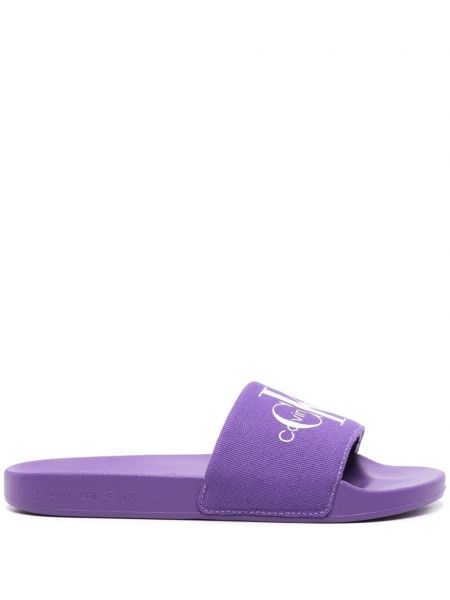 Kurpes ar apdruku Calvin Klein Jeans violets