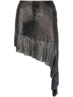 Asimetrična suknja s kristalima Giuseppe Di Morabito crna