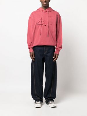 Bluza z kapturem bawełniana Feng Chen Wang różowa
