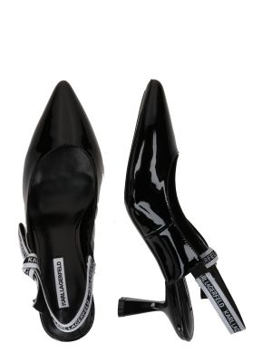 Полуотворени обувки с ток с отворена пета Karl Lagerfeld