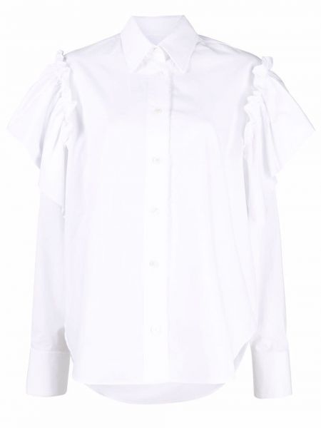 Camisa con botones con volantes Viktor & Rolf blanco