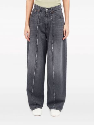 Jeans en coton large Mm6 Maison Margiela gris