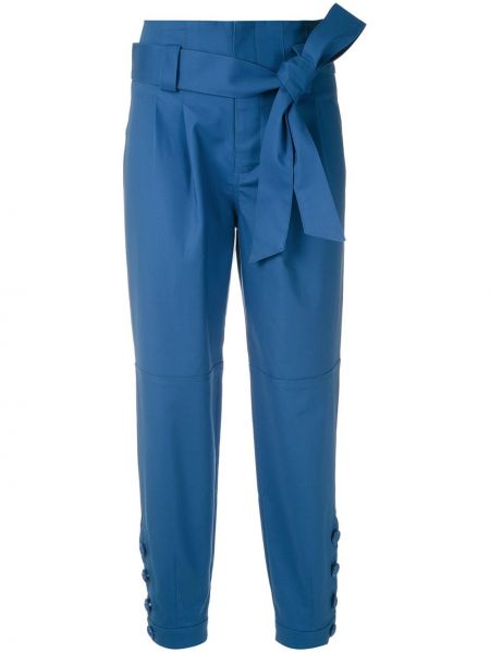 Pantalones plisados Martha Medeiros azul