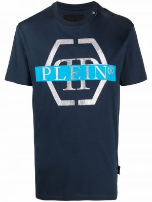 Camiseta con estampado Philipp Plein azul