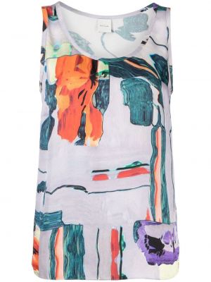 Blomstret tank top med print Paul Smith