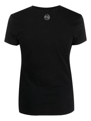 Koszulka z nadrukiem Plein Sport czarna