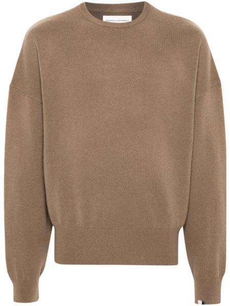 Kashmir striktrøje Extreme Cashmere brun