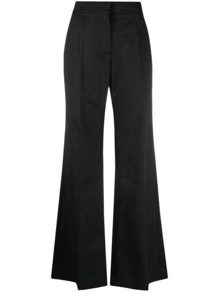 Volnene hlače iz moherja Givenchy črna