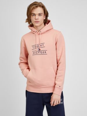 Μπλούζα με κουκούλα Tommy Hilfiger ροζ