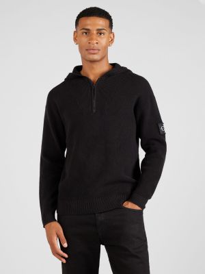 Džemper sa dugačkim rukavima Calvin Klein Jeans crna