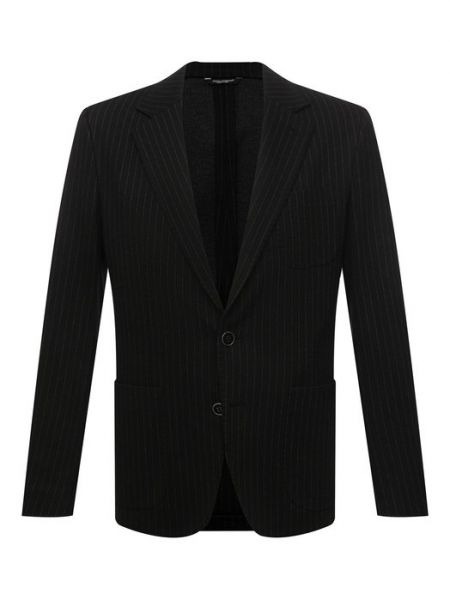 Пиджак из вискозы Dolce & Gabbana серый