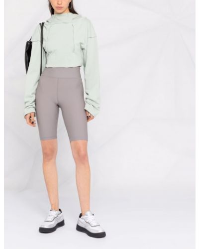 Pantalones culotte con estampado Rotate gris