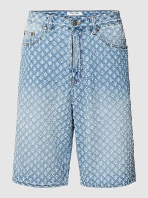 Szorty jeansowe z dziurami Review niebieskie