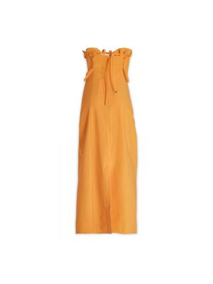 Sukienka midi Jacquemus żółta