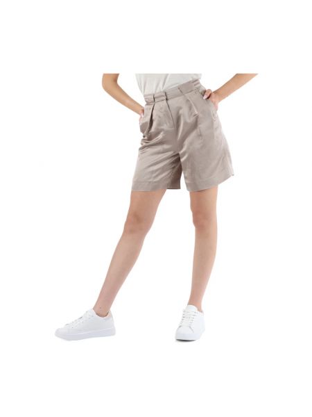 Pantalones cortos de raso de lino Calvin Klein