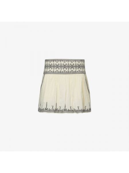Хлопковая юбка мини с вышивкой Isabel Marant