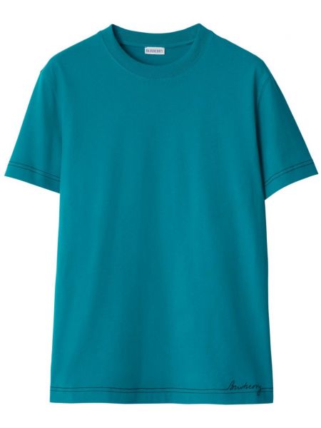 T-shirt en coton Burberry bleu