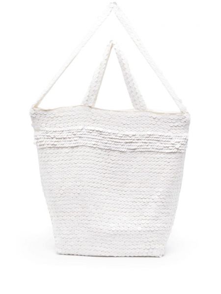 Τσάντα shopper P.a.r.o.s.h. λευκό