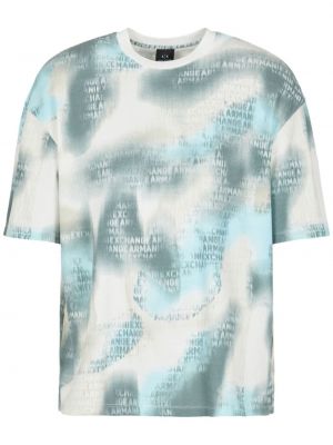Μπλούζα με σχέδιο από ζέρσεϋ Armani Exchange λευκό