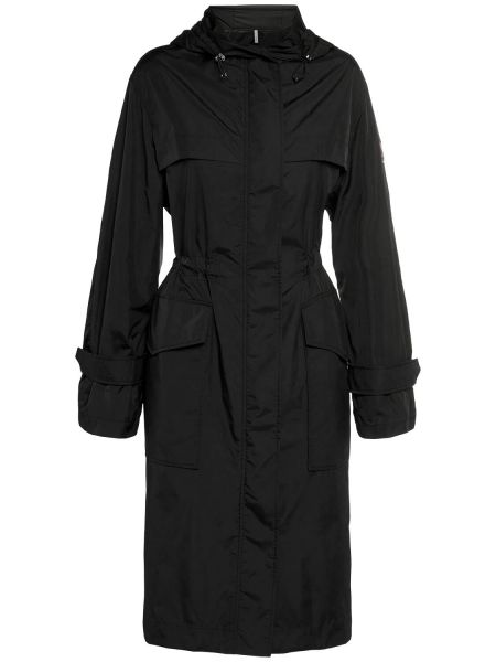 Kabát z nylonu Moncler černý