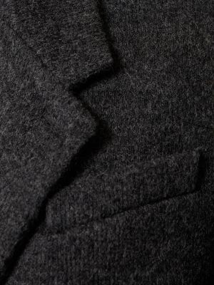 Vlněný kabát Khaite šedý