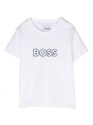 T-shirt for piger Boss Kidswear hvid