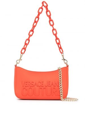 Чанта за ръка Versace Jeans Couture оранжево