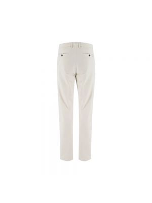 Pantalones chinos slim fit de algodón Eleventy blanco
