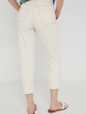 Jeansy z wysoką talią Answear Lab białe