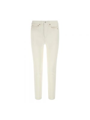 Jeansy skinny Re/done beżowe