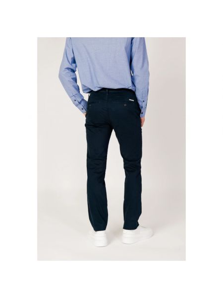 Pantalones chinos con cremallera Armani Exchange azul
