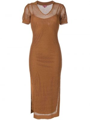 Mesh dress Staud brun