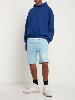 Shorts en coton New Era bleu
