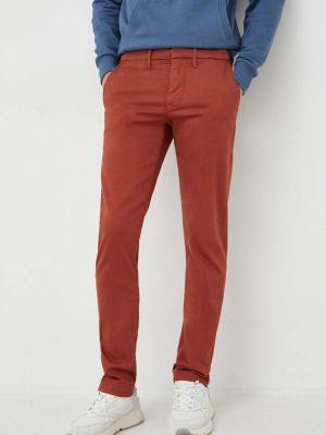 Přiléhavé kalhoty Pepe Jeans červené