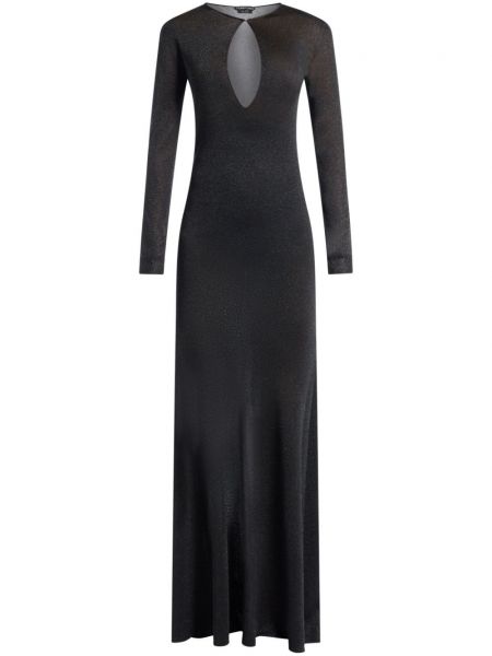 Przezroczysta sukienka wieczorowa Tom Ford czarna