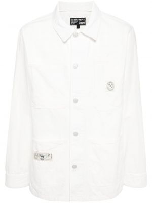 Veste en coton avec applique Izzue blanc
